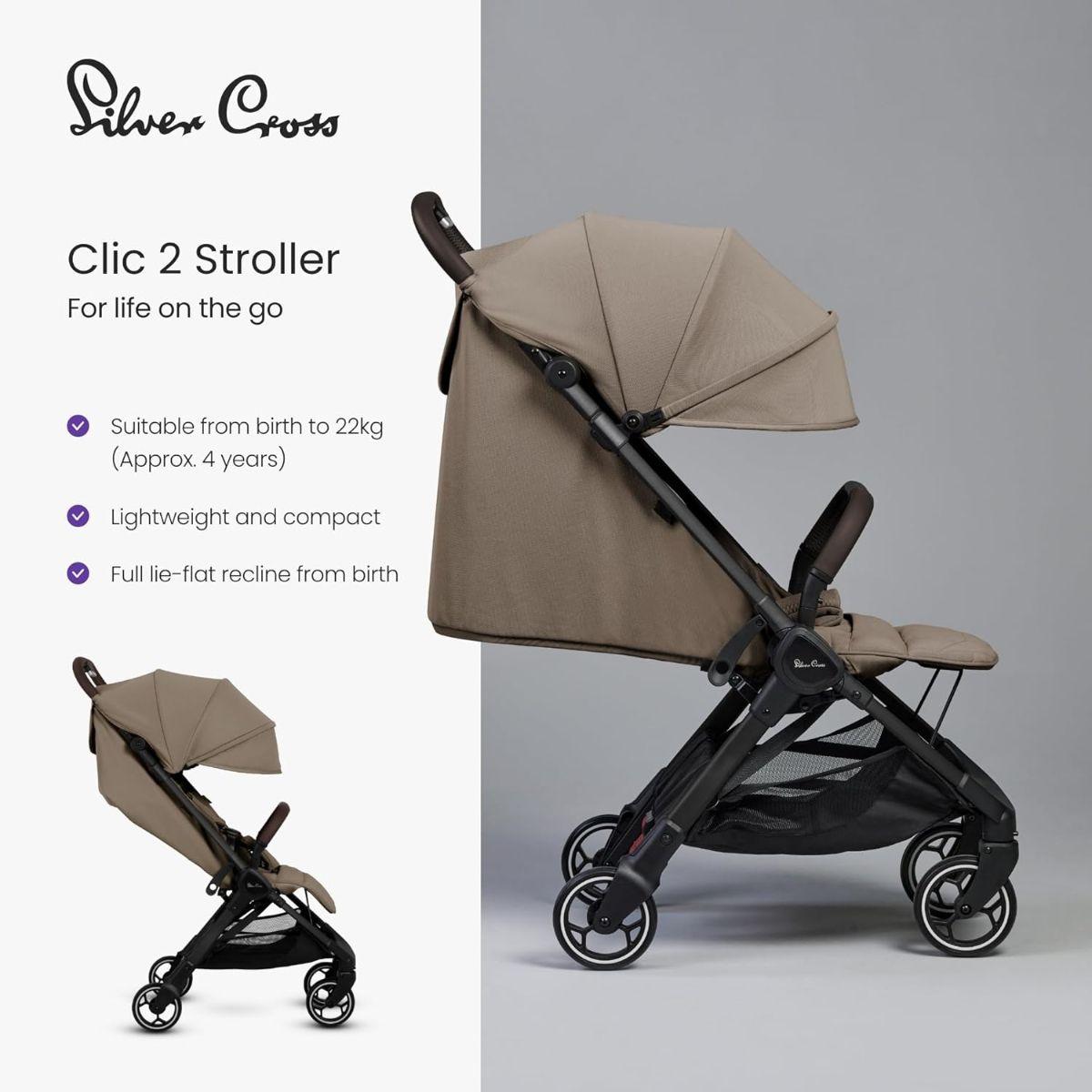 Silver Cross Clic Stroller - Assorted Colours | Mothercare 👶